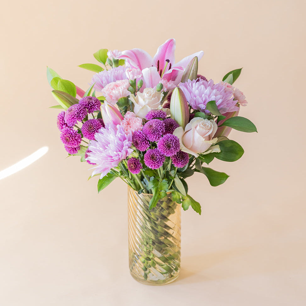 The Beautiful One – fresh pink flower bouquet by Aurelia Flowers