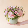 The Sweet One – soft pink rose arrangement by Aurelia Flowers