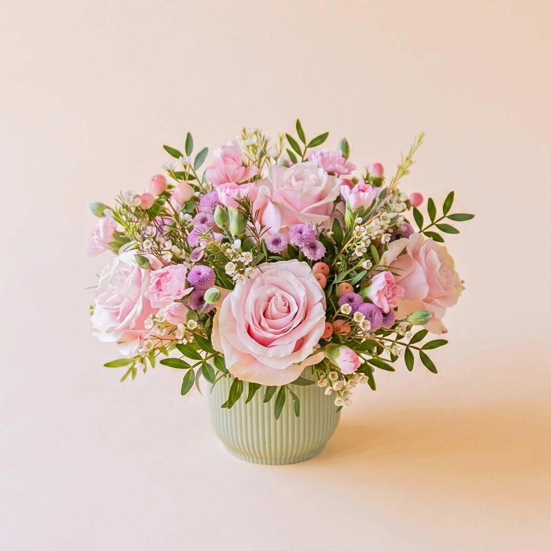 The Sweet One – Pink Rose Arrangement